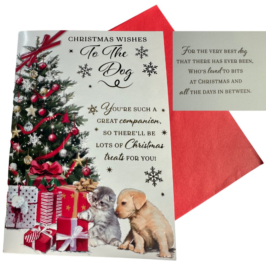 Merry Christmas To Dog - Christmas Card - Bee Haven Bodycare & Gifts