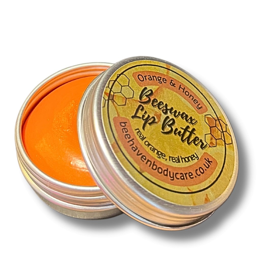 Orange & Honey, Beeswax Lip Butter (10g tin) - Bee Haven Bodycare & Gifts